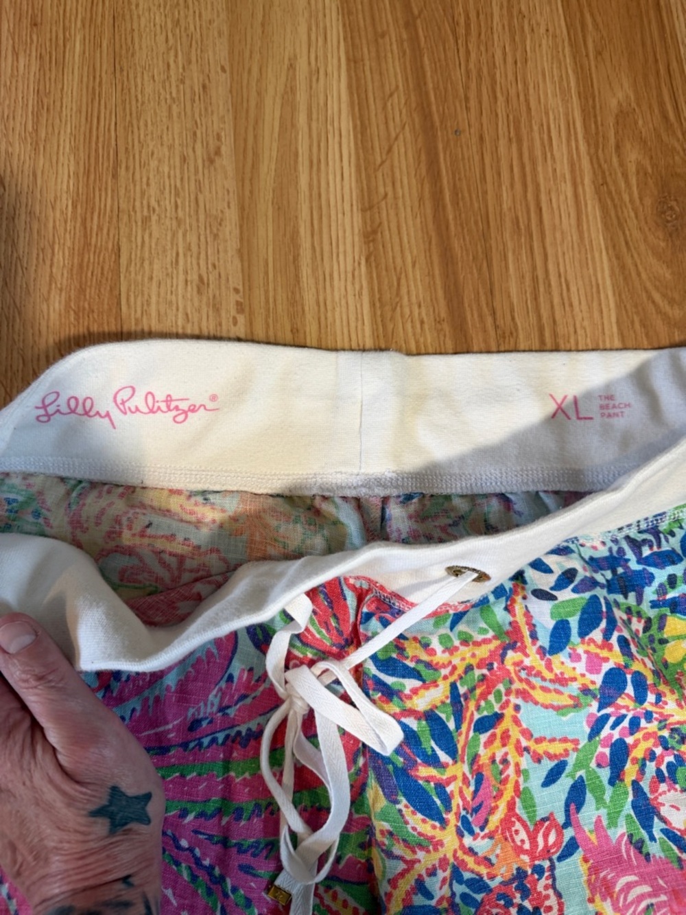 Lilly Pulitzer The Beach Pant Linen Size XL - Picture 3 of 7